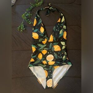 🍋 One Piece Halter Lemon Swimsuit 🍋